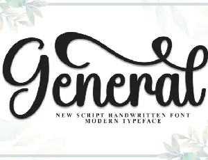 General Calligraphy font