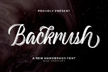 Backrush Handbrush Script font