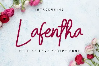 Lafentha font