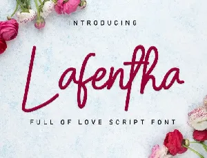 Lafentha font