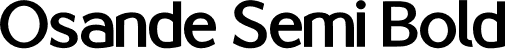 Osande Semi Bold font | Osande - Semi Bold.otf