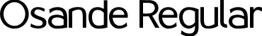 Osande Regular font | Osande - Regular.otf