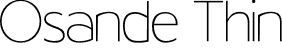 Osande Thin font | Osande - Thin.otf