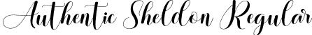 Authentic Sheldon Regular font | Authentic Sheldon.otf