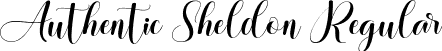 Authentic Sheldon Regular font | Authentic Sheldon.ttf