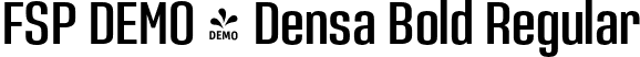 FSP DEMO - Densa Bold Regular font | Fontspring-DEMO-densa_bold.otf