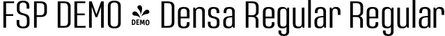 FSP DEMO - Densa Regular Regular font | Fontspring-DEMO-densa_regular.otf