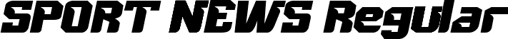 SPORT NEWS Regular font | SPORT NEWS-Regular.ttf