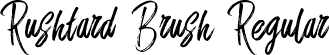 Rushtard Brush Regular font | Rushtard Brush.ttf