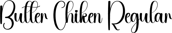 Butter Chiken Regular font | Butter-Chiken.otf