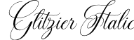 Glitzier Italic font | Glitzier.otf