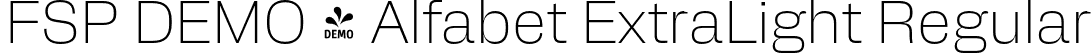 FSP DEMO - Alfabet ExtraLight Regular font | Fontspring-DEMO-alfabet-extralight.otf