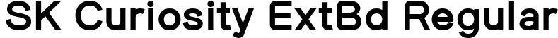 SK Curiosity ExtBd Regular font | SKCuriosity-ExtraBold.ttf