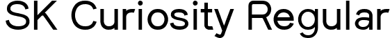 SK Curiosity Regular font | SKCuriosity-Regular.ttf