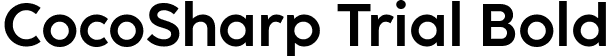 CocoSharp Trial Bold font | Coco-Sharp-Bold-trial.ttf