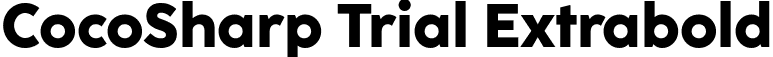 CocoSharp Trial Extrabold font | Coco-Sharp-Extrabold-trial.ttf