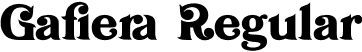 Gafiera Regular font | Gafiera.otf