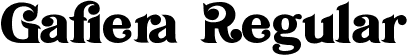 Gafiera Regular font | Gafiera.ttf