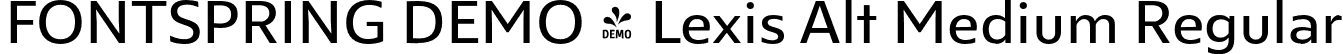 FONTSPRING DEMO - Lexis Alt Medium Regular font | Fontspring-DEMO-lexisalt-medium.otf