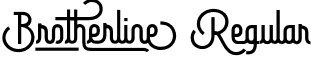 Brotherline Regular font | Brotherline.otf