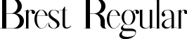 Brest Regular font | Brest.ttf