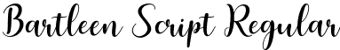 Bartleen Script Regular font | Bartleen Script.otf