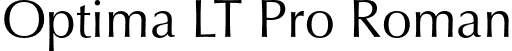 Optima LT Pro Roman font | OptimaLTPro-Roman.otf