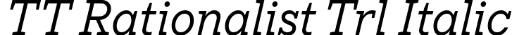 TT Rationalist Trl Italic font | TT-Rationalist-Trial-Italic.ttf