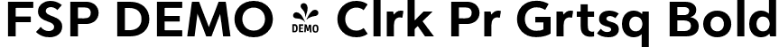 FSP DEMO - Clrk Pr Grtsq Bold font | Fontspring-DEMO-clarikaprogrot-bd.otf