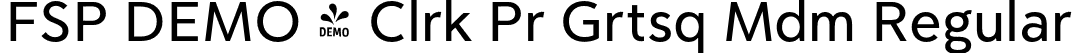 FSP DEMO - Clrk Pr Grtsq Mdm Regular font | Fontspring-DEMO-clarikaprogrot-md.otf