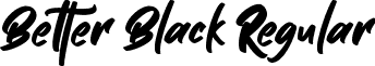 Better Black Regular font | Better Black TTF.ttf