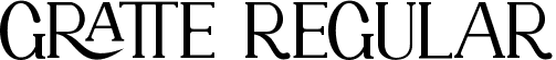 GRATTE Regular font | GRATTE.ttf