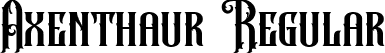 Axenthaur Regular font | Axenthaur.ttf