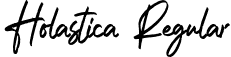 Holastica Regular font | Holastica.otf