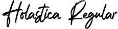 Holastica Regular font | Holastica.ttf