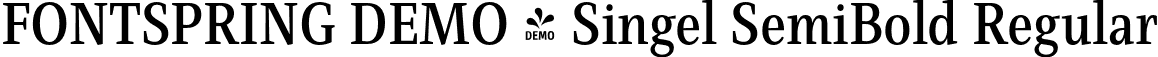 FONTSPRING DEMO - Singel SemiBold Regular font | Fontspring-DEMO-singel-semibold.otf