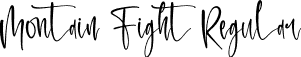 Montain Fight Regular font | Montain Fight.otf