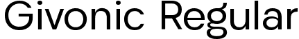 Givonic Regular font | Givonic Variable.ttf