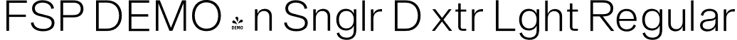 FSP DEMO - n Snglr D xtr Lght Regular font | Fontspring-DEMO-neuesingular-d-extralight.otf