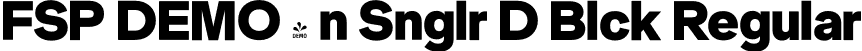 FSP DEMO - n Snglr D Blck Regular font | Fontspring-DEMO-neuesingular-d-black.otf