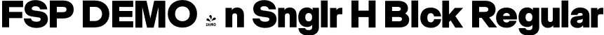 FSP DEMO - n Snglr H Blck Regular font | Fontspring-DEMO-neuesingular-h-black.otf