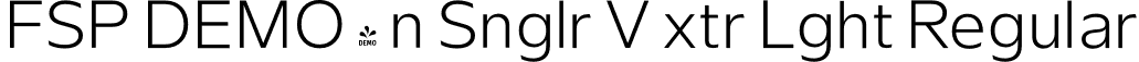 FSP DEMO - n Snglr V xtr Lght Regular font | Fontspring-DEMO-neuesingular-v-extralight.otf