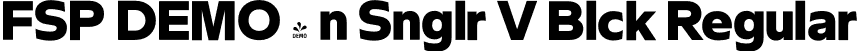 FSP DEMO - n Snglr V Blck Regular font | Fontspring-DEMO-neuesingular-v-black.otf