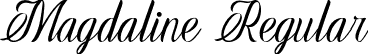 Magdaline Regular font | Magdaline 1.otf