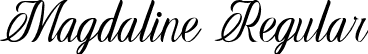 Magdaline Regular font | Magdaline 1.ttf