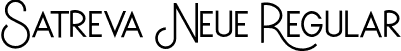 Satreva Neue Regular font | SatrevaNeue Regular.otf