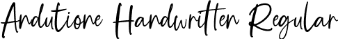 Andutione Handwritten Regular font | Andutione Handwritten.ttf