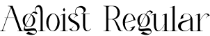 Agloist Regular font | Agloist.otf