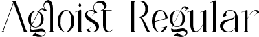 Agloist Regular font | Agloist.ttf