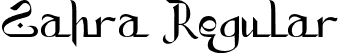 Zahra Regular font | Zahra.otf